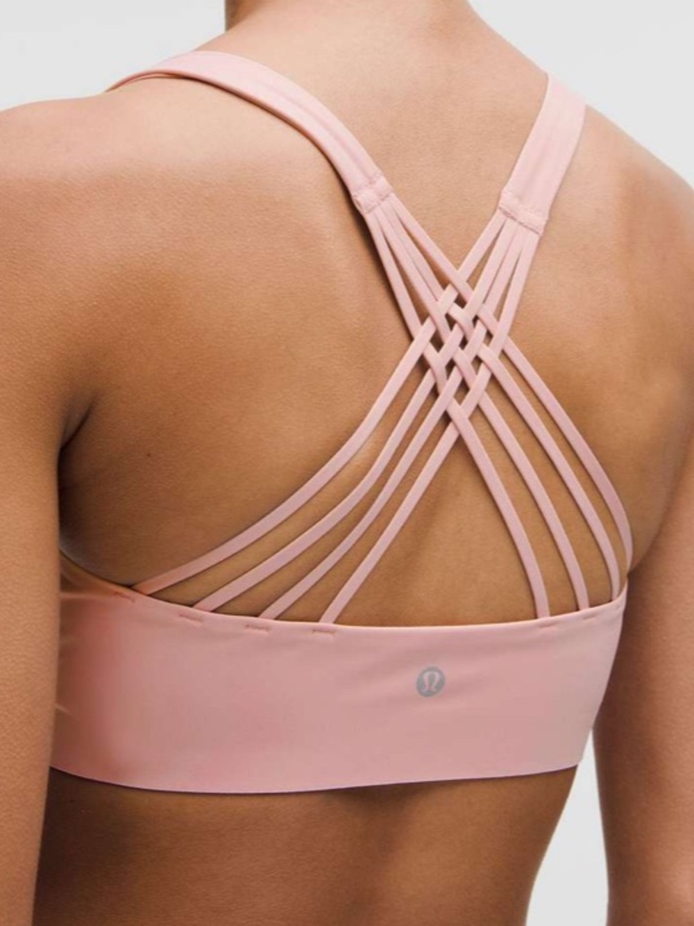 Lululemon Set Pink Haze FlexyFlex Strappy Yoga Bra + Hotty Hot HR 2.5” Shorts - Picture 15 of 15